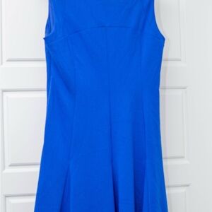 Jessica Simpson Blue Pleated A-Line Cocktail Dress